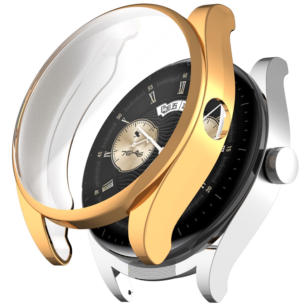 Cover Shell Untuk Huawei Watch Buds Pelindung Layar Plating TPU Anti Gores Full Case Frame Pelindung