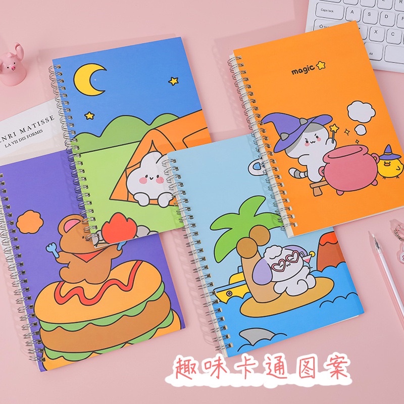 Buku tulis a5 spiral isi 60 lembar / agenda / note book / buku tulis bergaris/ buku tulis sekolah/ notebook a5 NB17