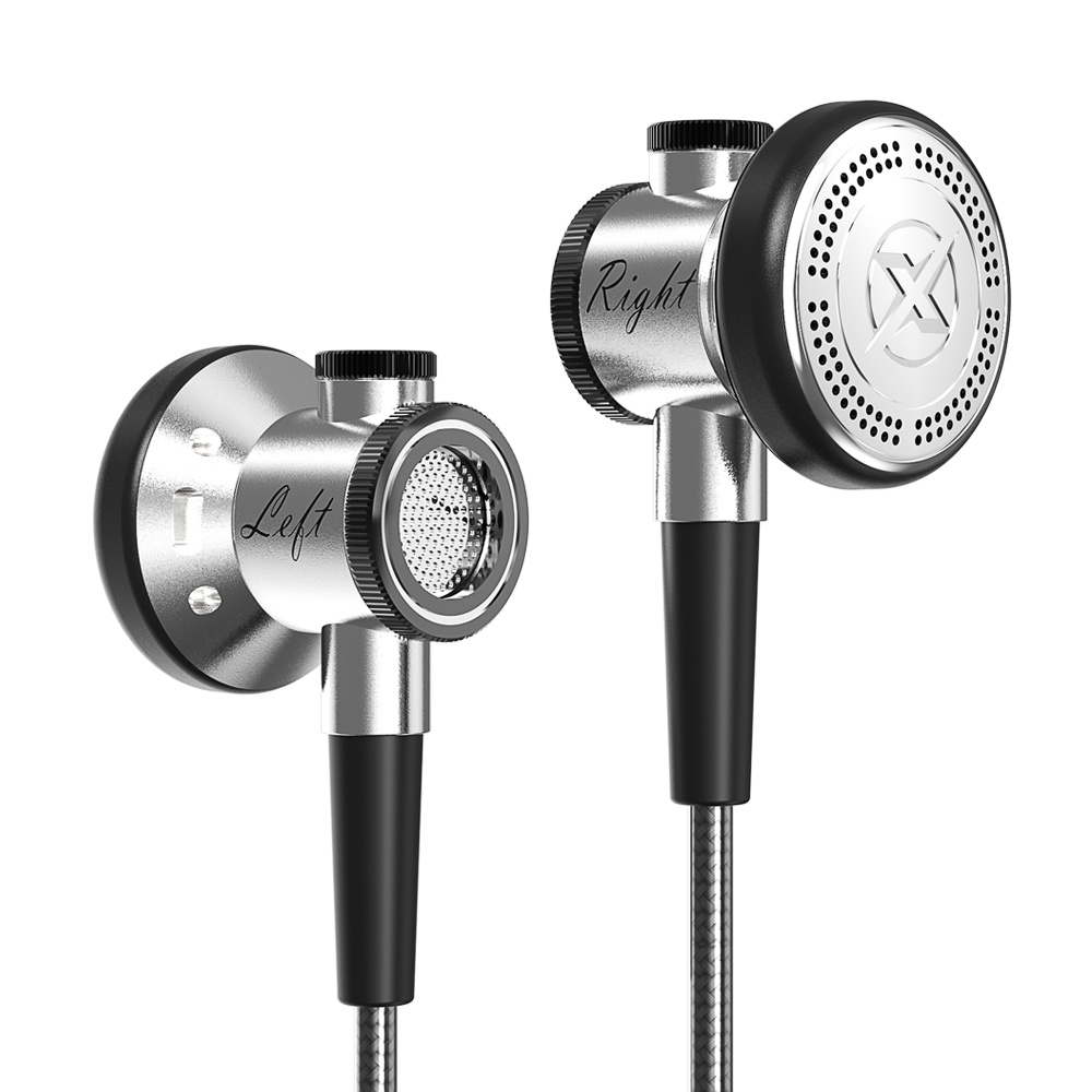 D08 Kepala Datar HiFi Metal Earphone Bass Berat Musik Headset Universal 3.5mm Earbud Olahraga Lari Headphone Dengan Mic