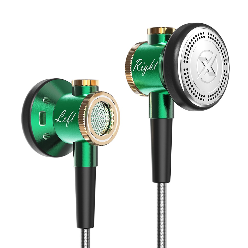 D08 Kepala Datar HiFi Metal Earphone Bass Berat Musik Headset Universal 3.5mm Earbud Olahraga Lari Headphone Dengan Mic