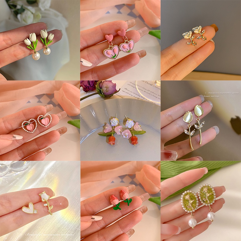 Anting Tusuk Mawar Anting Tulip Anting Elegan