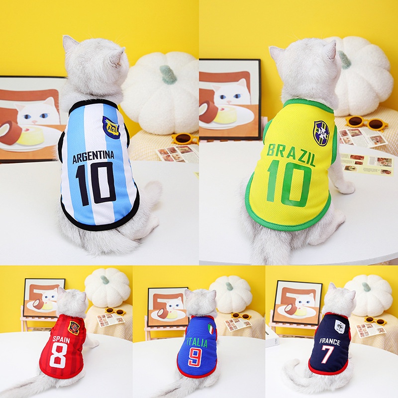 Kaos Jersey Sepak Bola World Cup Untuk Anjing Peliharaan