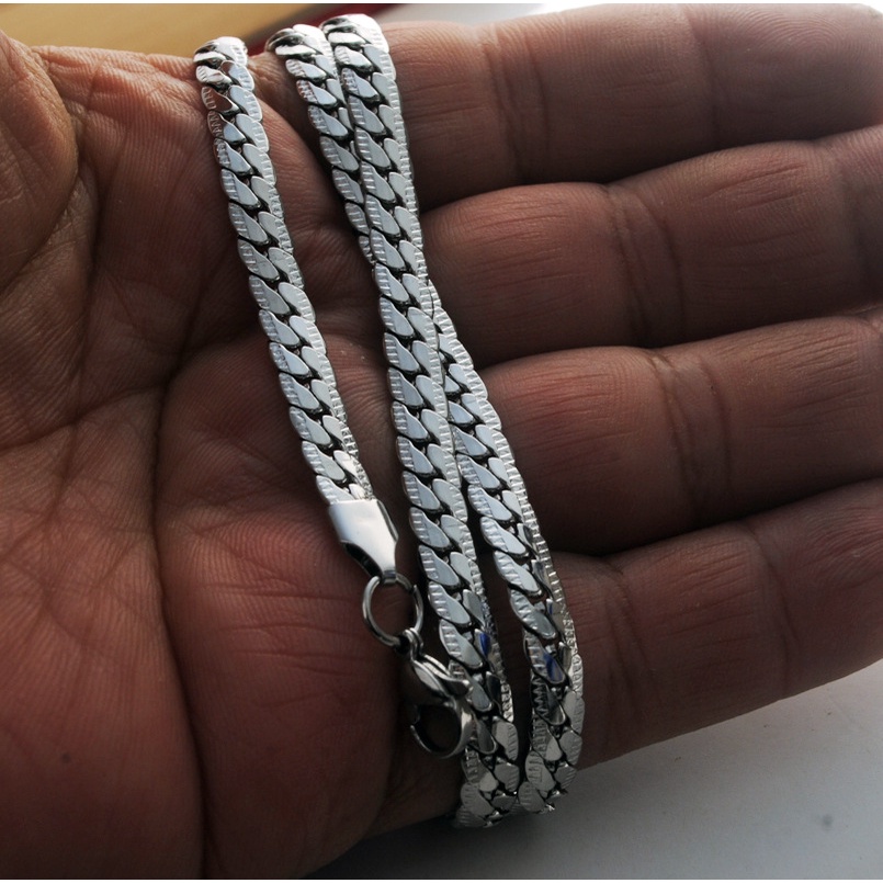 Kuba Kalung Streetwear Ins Hip-hop Rantai Tebal Baja Titanium Pasangan Kalung Unisex