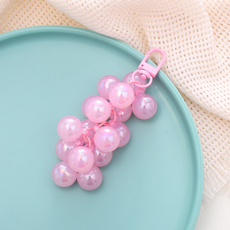 Pearlescent Acrylic Grapes Beads String Pendant Untuk Semua Telepon Bluetooth Earphone Cases Covers DIY Aksesoris Untuk Airpods Inpods Untuk iPhone Untuk Android Untuk OPPO Untuk VIVO