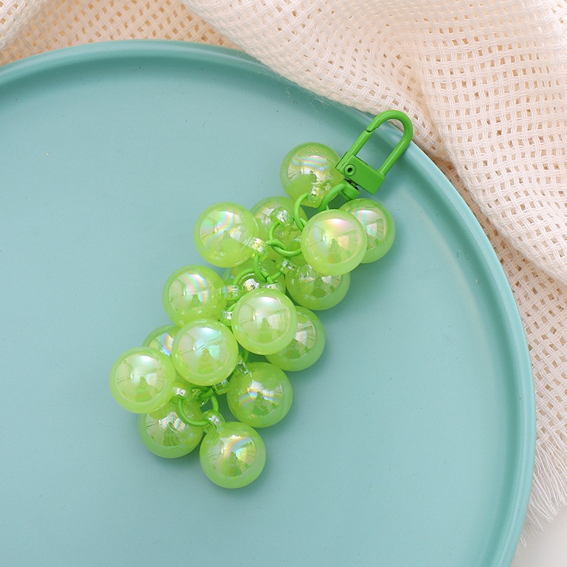 Pearlescent Acrylic Grapes Beads String Pendant Untuk Semua Telepon Bluetooth Earphone Cases Covers DIY Aksesoris Untuk Airpods Inpods Untuk iPhone Untuk Android Untuk OPPO Untuk VIVO