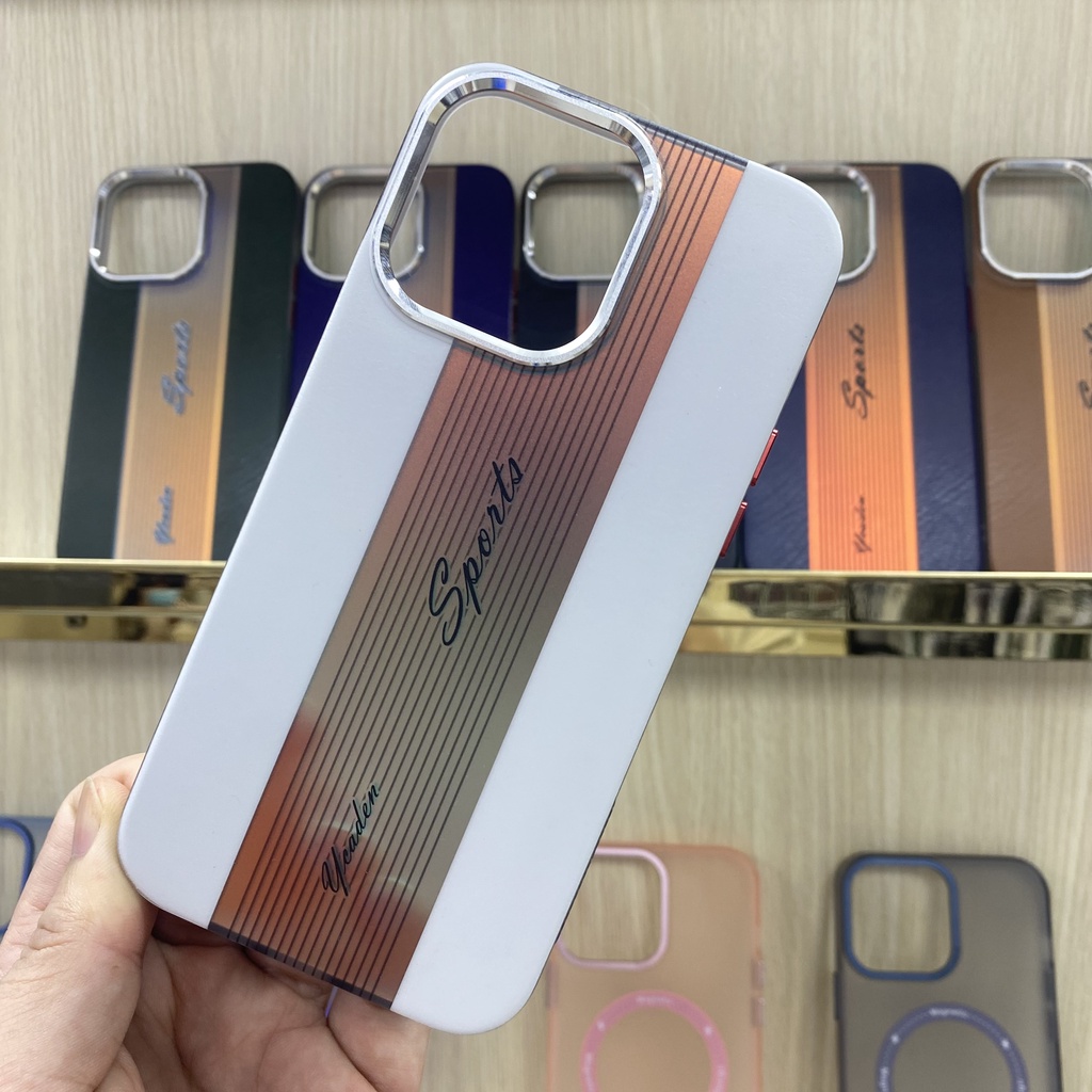 IPHONE Gaya Baru!! Porsche Gradient Hard Untuk Case Iphone12 13 14 pro max All Inclusive Anti Jatuh Kualitas Tinggi Case