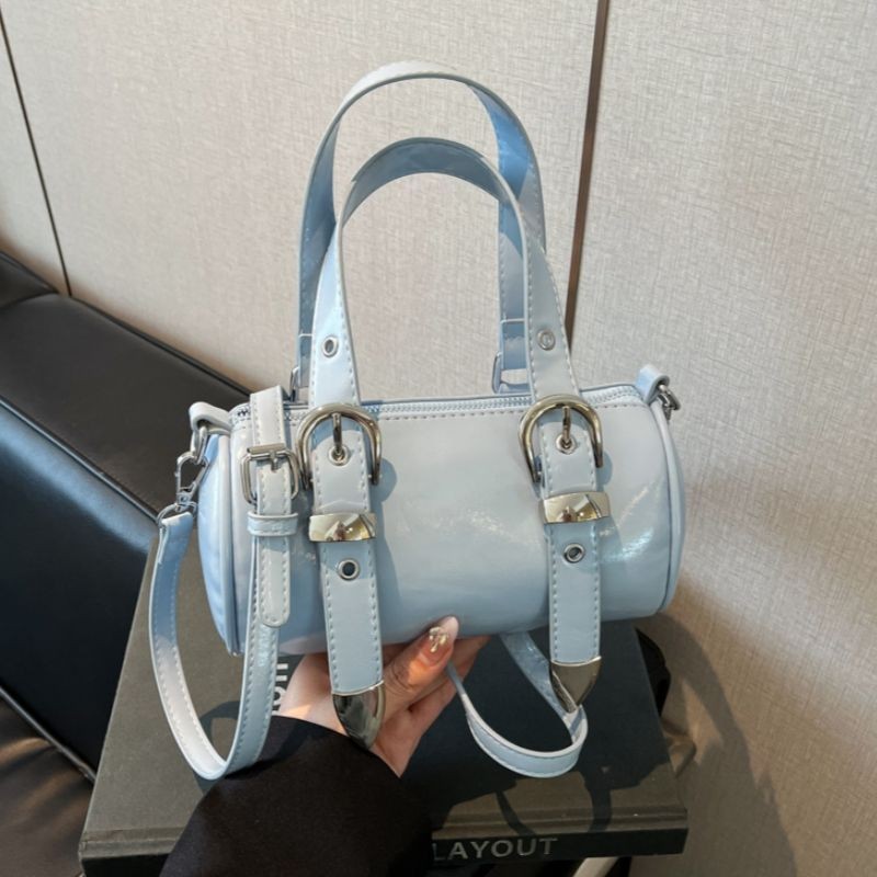 Y2K Box Nest COD Tas wanita baru yang modis dan kompak, gaya Korea tas jinjing bulat terlaris