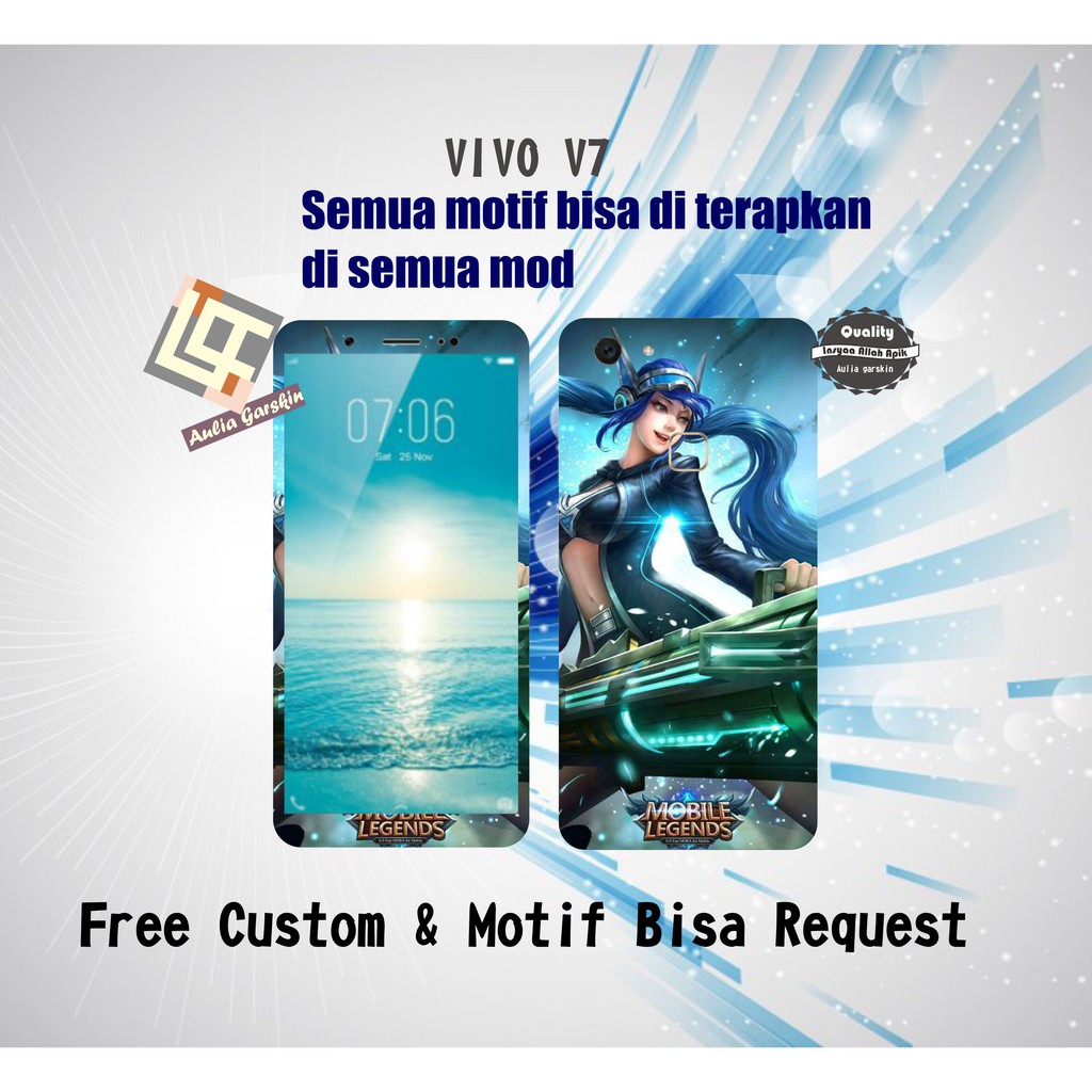 Garskin Hp Vivo V7 Motif Mobile Legend 9 Motif Bisa Request