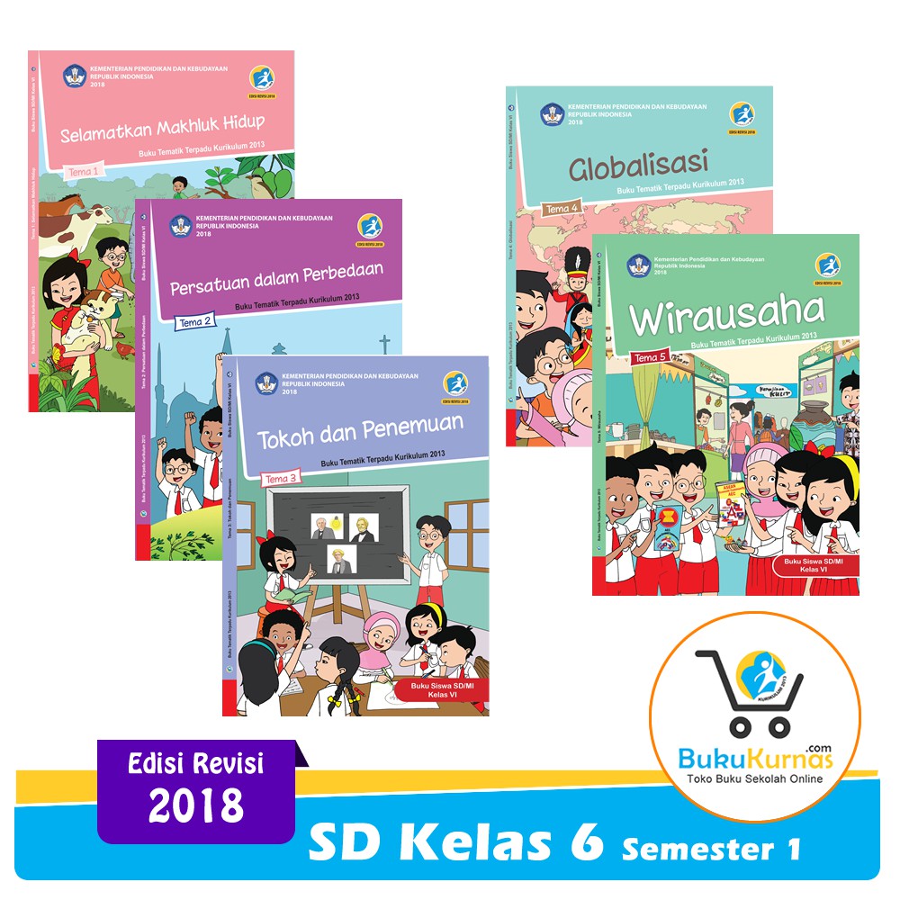 Paket Buku Tematik Sd Kelas 6 Semester 1 K13 Revisi 2018 Tema 1 5