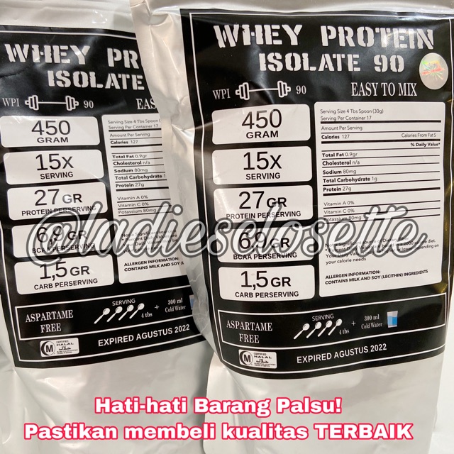 Susu Protein Debm Original Whey Protein Isolate 100 450 Gr