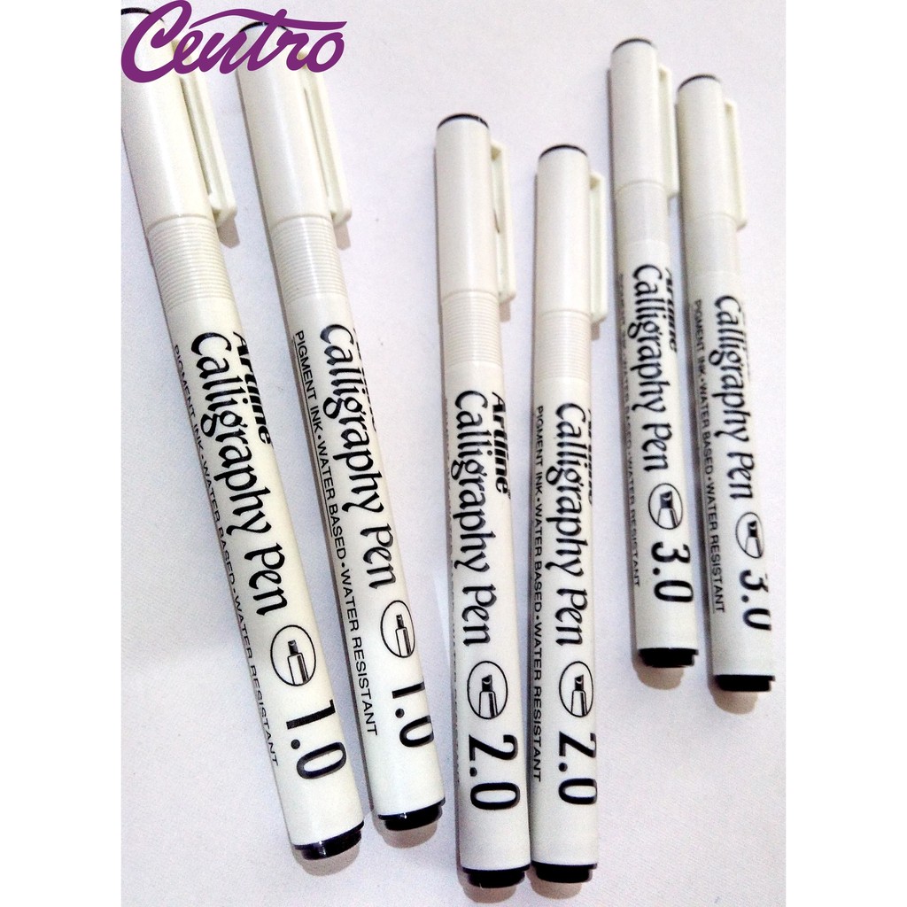 Artline Calligraphy Pen 2 0 Pulpen Calligraphy