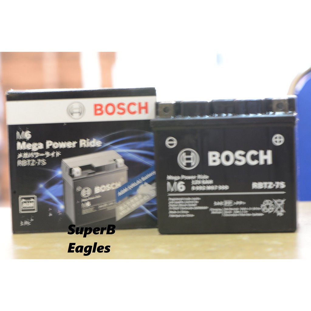 Aki Accu Kering Bosch M6 Motor 6 Ampere Yamaha Nmax Agm Rbtz 7s