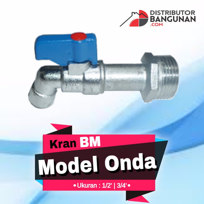 Kran Air Taman Keran Tembok Untuk Kamar Mandi Bm Model Onda 1 2