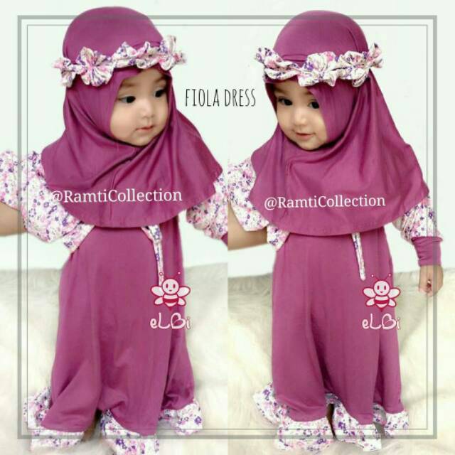 Fiola Baju Gamis Anak Terbaru I Baju Muslim Anak Perempuan Lucu Usiaumur 1 2 3 4 5 6 Tahun